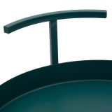 Carrello Verde 2 Ripiani Ruote 45x35x65h cm, Materiale Ripiano in Metallo - Ganamo