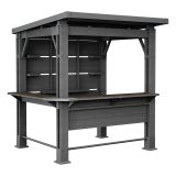 Casetta da Giardino Marrone Noce Chiosco bar Sfumatura Colore Struttura Noce 230x200x238h cm, - Ketchum