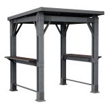 Casetta da Giardino Marrone Noce Chiosco per Grill Sfumatura Colore Struttura Noce 247x200x238h cm, - Lacon