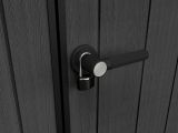 Casetta da giardino Oldenico, Capanno da esterno, Rimessa da giardino, Ripostiglio per attrezzi, 229x224 h242 cm, Grigio