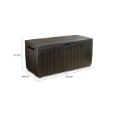 Cassapanca da esterno 123x53x57h cm marrone - Burlington