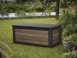 Cassapanca outdoor 151x72x70h cm effetto legno - Brantford