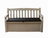 Cassapanca outdoor Chestermere, 140x60 h84 cm, Beige e Marrone