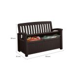 Cassapanca outdoor Goderich, 133x61 h89 cm, Antracite