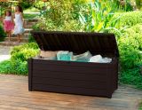 Cassapanca outdoor impermeabile 145x69x60h cm marrone - Wawa