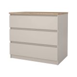 Cassettiera 3 cassetti beige 77x70h cm - Vistara