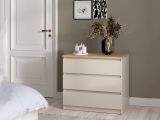 Cassettiera 3 cassetti beige 77x70h cm - Vistara