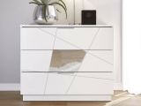 Cassettiera 3 cassetti bianca 104x85h cm - Nilam