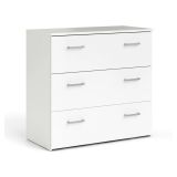 Cassettiera 3 cassetti bianca 74x69h cm - Adal