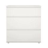 Cassettiera 3 cassetti bianca 76x83h cm - Aski