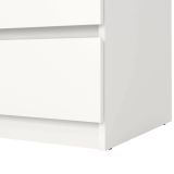 Cassettiera 3 cassetti bianca 77x70h cm - Artic