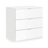 Cassettiera 3 cassetti bianca 77x80h cm - Rea