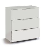 Cassettiera 3 cassetti bianca 77x80h cm - Rea