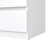 Cassettiera 3 cassetti bianca lucida 77x68h cm - Kajiki