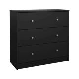 Cassettiera 3 cassetti nera 72x68h cm - Alert