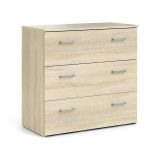 Cassettiera 3 cassetti quercia 74x69h cm - Adal