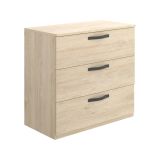 Cassettiera 3 cassetti rovere 70x72h cm - Alic