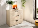 Cassettiera 3 cassetti rovere 70x72h cm - Alic