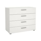 Cassettiera 4 cassetti bianca 80x68h cm - Arwen