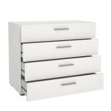 Cassettiera 4 cassetti bianca 80x68h cm - Arwen