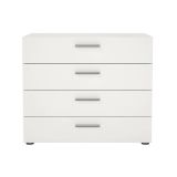 Cassettiera 4 cassetti bianca 80x68h cm - Arwen