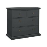 Cassettiera 4 cassetti grigia 96x86h cm - Arika