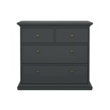 Cassettiera 4 cassetti grigia 96x86h cm - Arika