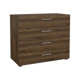 Cassettiera 4 cassetti noce 80x68h cm - Arwen