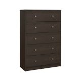 Cassettiera 5 cassetti noce 72x108h cm - Contessa