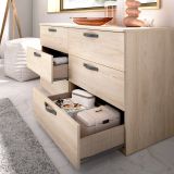 Cassettiera 6 cassetti rovere 140x72h cm - Arpel