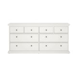 Cassettiera 8 cassetti bianca 183x86h cm - Asiagela