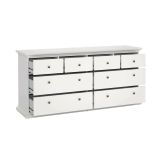 Cassettiera 8 cassetti bianca 183x86h cm - Asiagela