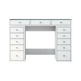 Cassettiera Aldara, Settimino multiuso, Comò camera da letto, Mobile con cassetti, 120x45 h80 cm, Bianco