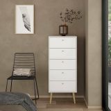Cassettiera alta bianca 50x120h cm - Yaounde