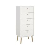 Cassettiera alta bianca 50x120h cm - Yaounde