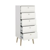 Cassettiera alta bianca 50x120h cm - Yaounde