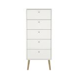 Cassettiera alta bianca 50x120h cm - Yaounde