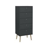 Cassettiera alta grigia 50x120h cm - Yaounde