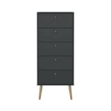 Cassettiera alta grigia 50x120h cm - Yaounde