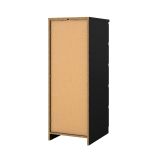 Cassettiera alta nera 50x111h cm - Achaldi