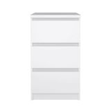 Cassettiera Ameline, Settimino multiuso, Comò camera da letto, Mobile con cassetti, 40x50 h70 cm, Bianco