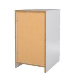 Cassettiera Ameline, Settimino multiuso, Comò camera da letto, Mobile con cassetti, 40x50 h70 cm, Bianco