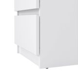 Cassettiera Ameline, Settimino multiuso, Comò camera da letto, Mobile con cassetti, 40x50 h70 cm, Bianco