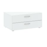 Cassettiera bassa bianca 74x35h cm - Piatto