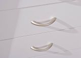Cassettiera Bianco 4 Cassetti Apertura Scorrevole 40x36x65h cm, Chiusura Scorrevole - Manco