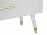 Cassettiera Boissano, Settimino multiuso, Comò camera da letto, Mobile con cassetti, 78x37 h80 cm, Bianco e Marrone