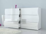 Cassettiera camera da letto bianca lucida 155x81h cm - Aton