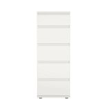 Cassettiera Cezanne, Settimino multiuso, Comò camera da letto, Mobile con cassetti, 40x40 h107 cm, Bianco