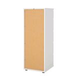 Cassettiera Cezanne, Settimino multiuso, Comò camera da letto, Mobile con cassetti, 40x40 h107 cm, Bianco