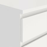Cassettiera Cezanne, Settimino multiuso, Comò camera da letto, Mobile con cassetti, 40x40 h107 cm, Bianco